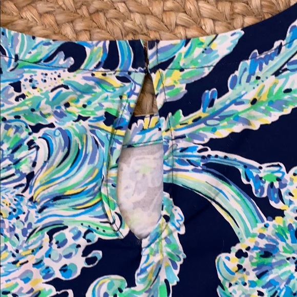 ⚓️NWT Lilly Pulitzer Lula romper Navy Scuba doo Sm - Picture 11 of 14